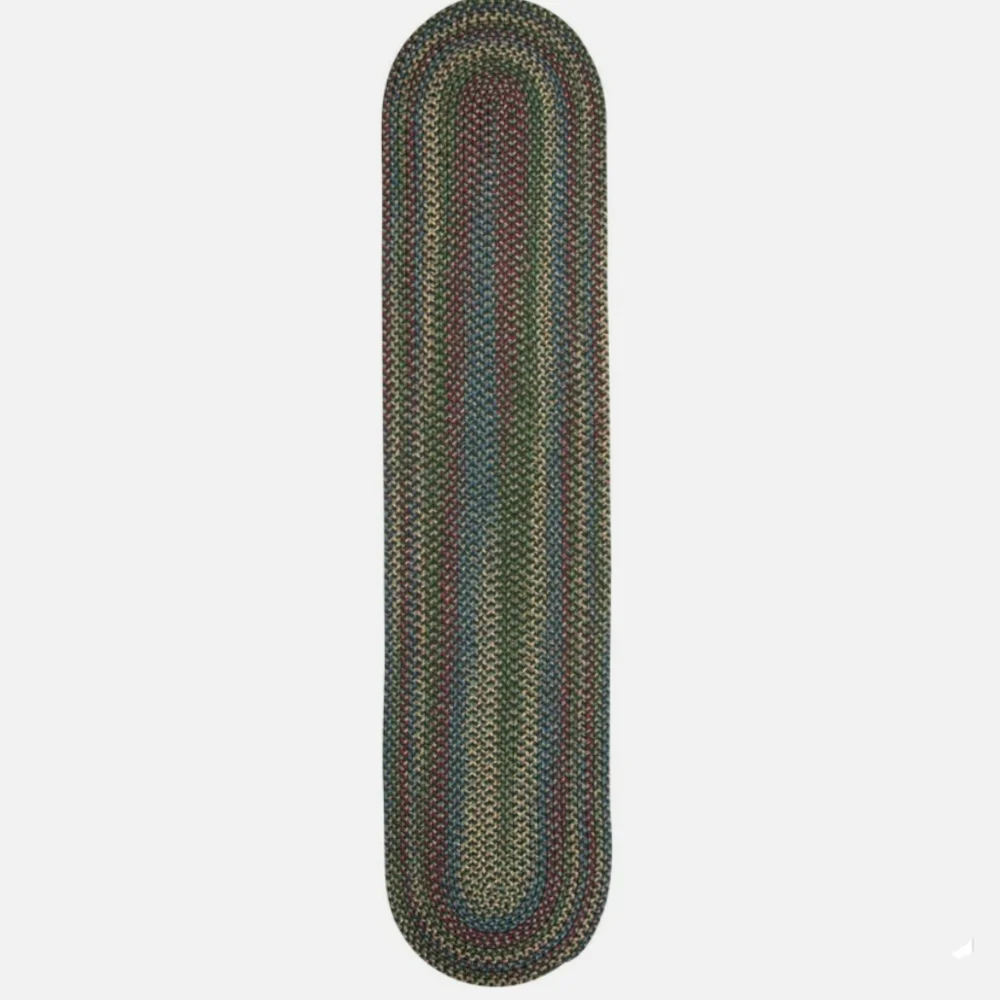Colonial Mills NWT Naples Runner Rug in Dark Green 2'x11' Made in USA